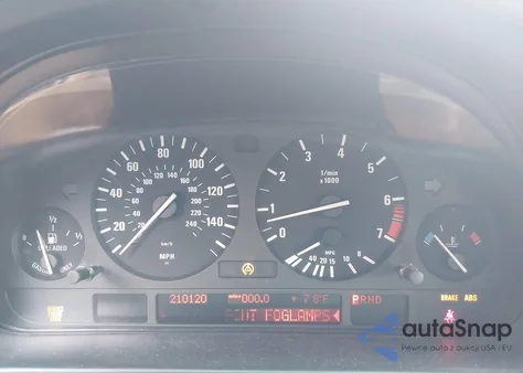 2002 BMW 525Ia из США, поврежденный, VIN WBADT43422GY96596